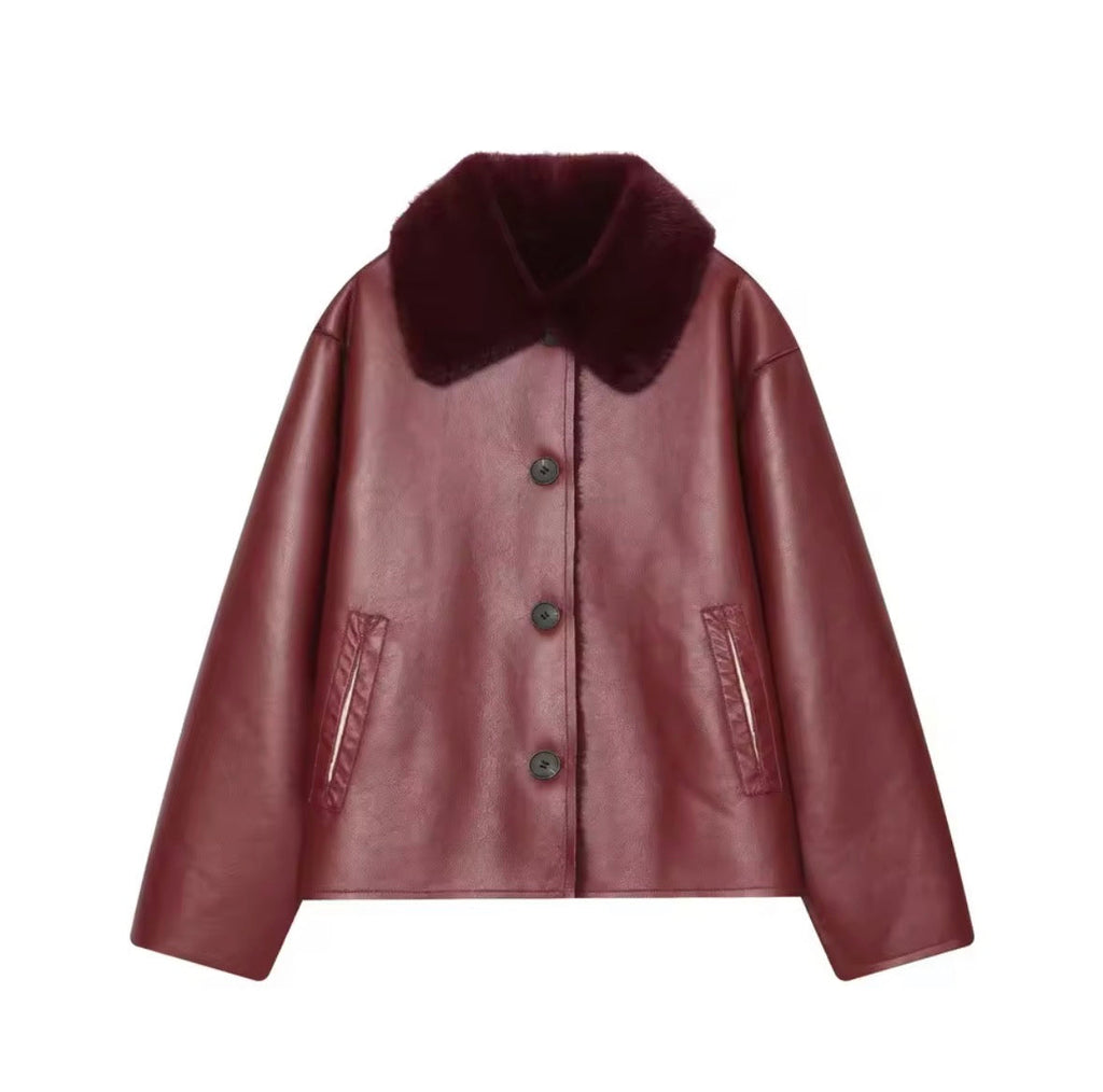 REVERSIBLE JACKET | SUEDE & BORG
