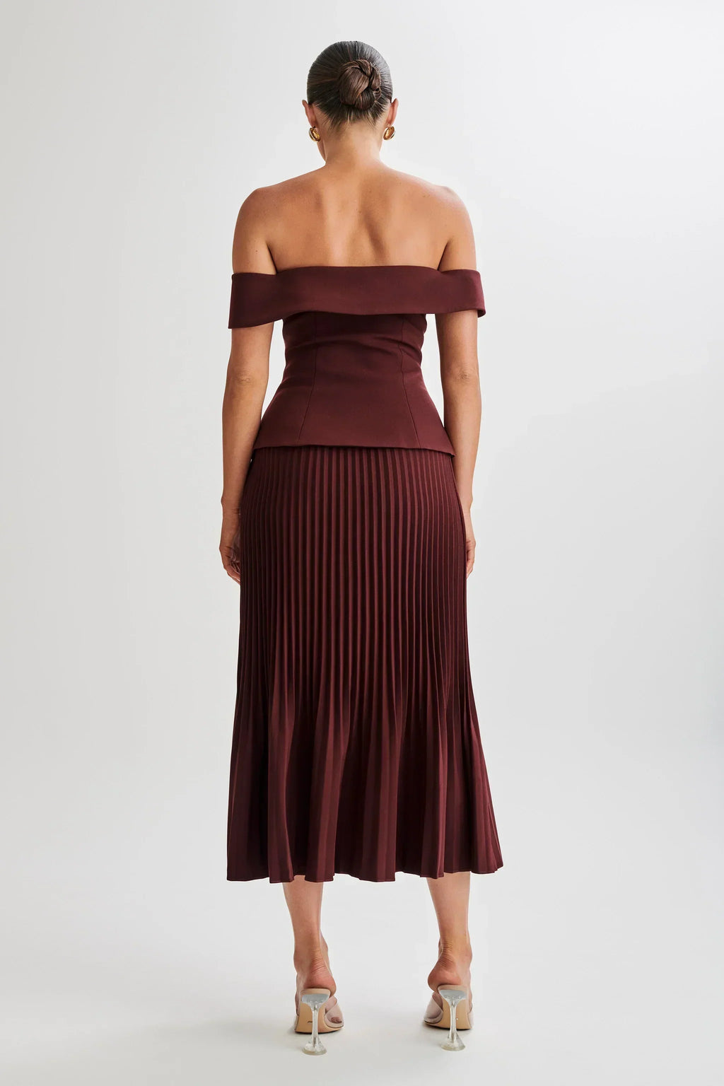 Pleated Midi Skirt