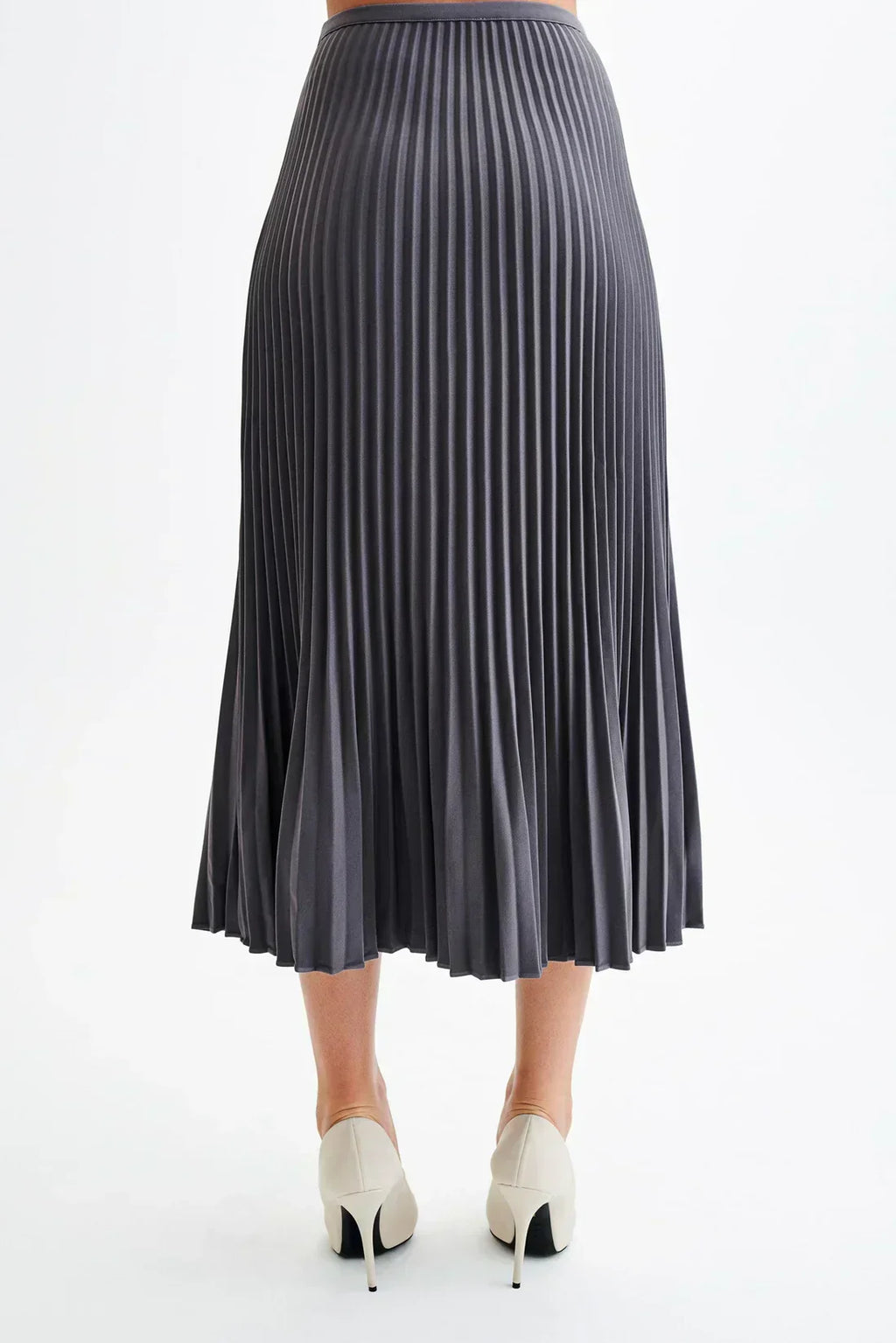 Pleated Midi Skirt