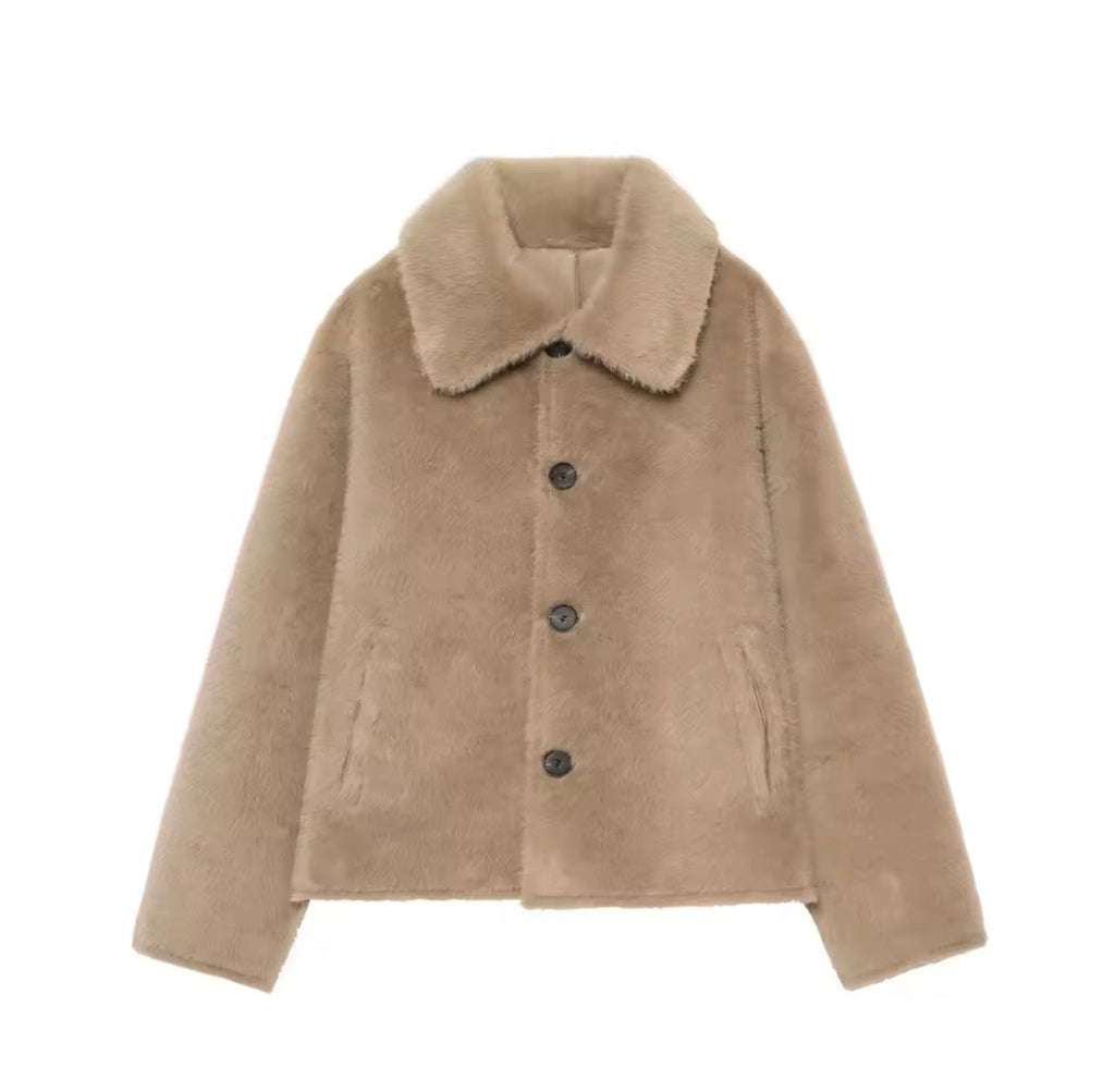 REVERSIBLE JACKET | SUEDE & BORG